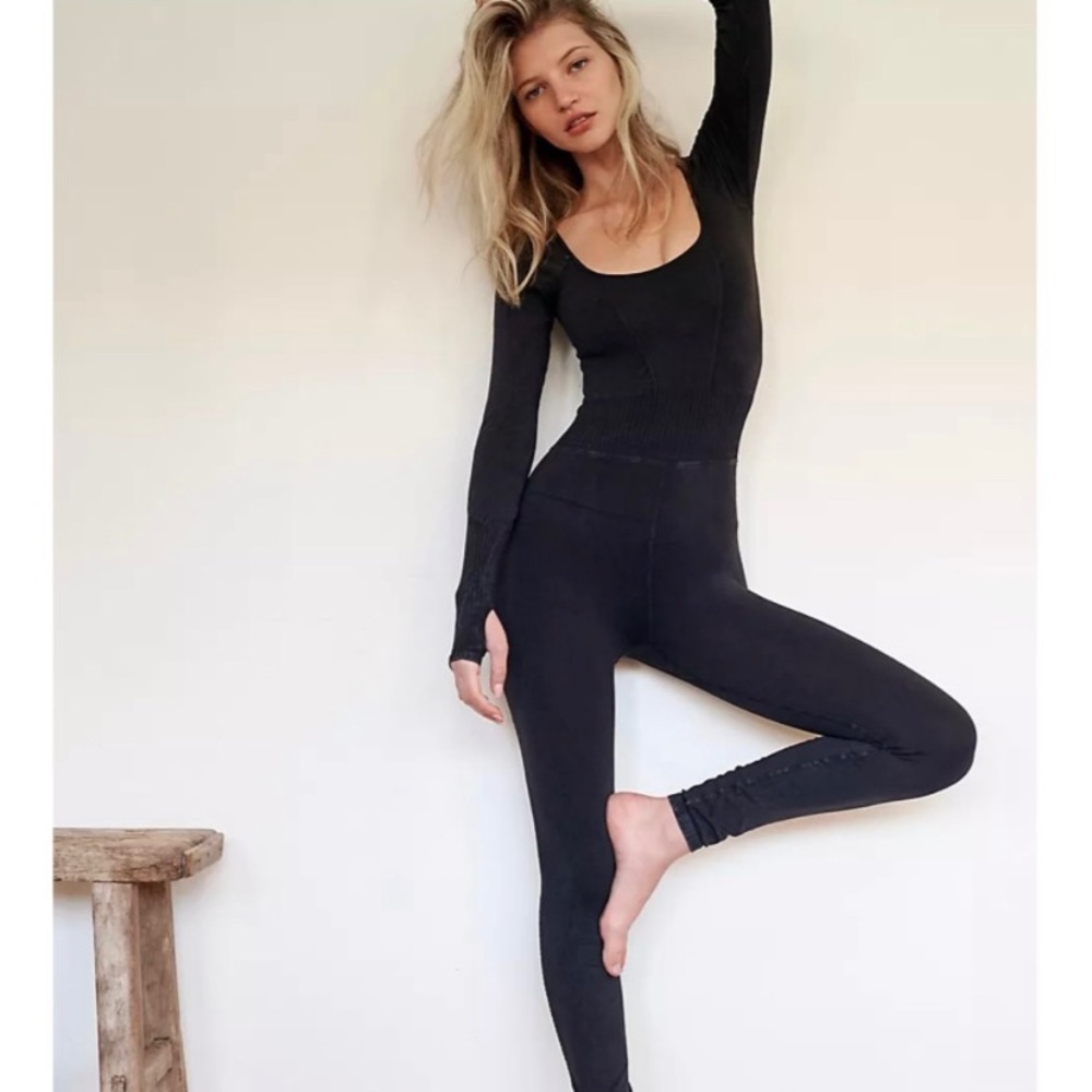 NEW Free People Movement Good Karma Long Sleeve Onesie